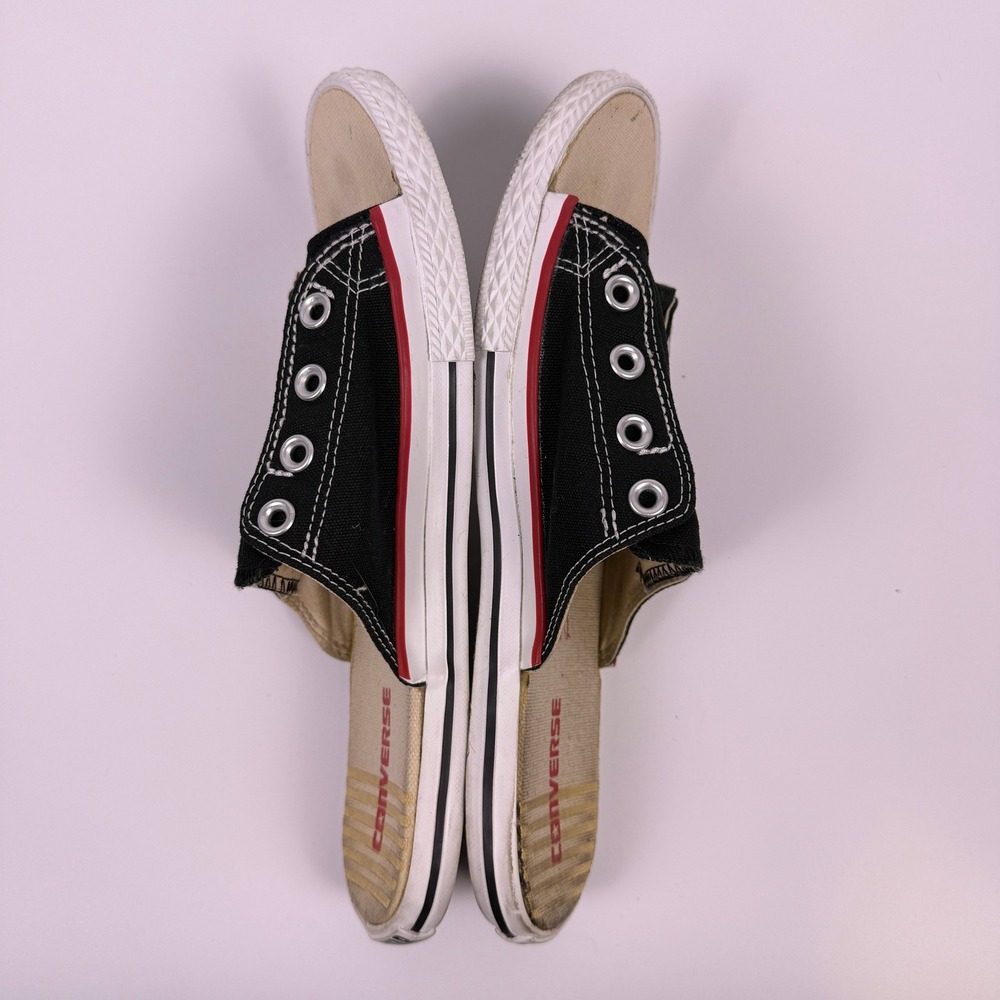 Converse All Star Cut-Away Sandals Mens 9 Womens 11 Black Canvas Slip On Slides - Picture 7 of 10